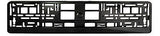 PAIR 2X SUPER BLACK PREMIUM CAR Number Plate Surround Holder for ANY CAR TUNING