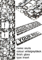 SKULLS TUNING Car Number Plate Surround Holder FOR ANY CAR, TRUCK VAN TRAILER