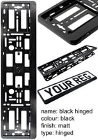 CAR NUMBER PLATE HOLDER WITH CUSTOMISED TEXT FOR ANY CAR BUSINESS WEDDING ADVERT