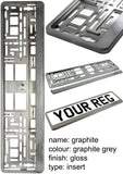 CAR NUMBER PLATE HOLDER WITH CUSTOMISED TEXT FOR ANY CAR BUSINESS WEDDING ADVERT