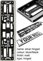 CAR NUMBER PLATE HOLDER WITH CUSTOMISED TEXT FOR ANY CAR BUSINESS WEDDING ADVERT