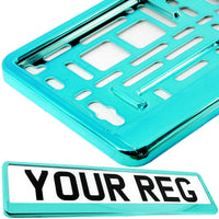 CAR NUMBER PLATE HOLDER WITH CUSTOMISED TEXT FOR ANY CAR BUSINESS WEDDING ADVERT