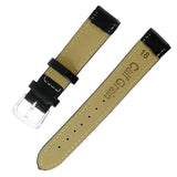 1x Black Color Mens Ladies High Quality Soft Leather Watch Slim Band Strap 18mm