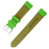 1x Green Color Mens Ladies High Quality Soft Leather Watch Slim Band Strap 18mm