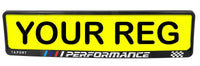 2x TAPORT PERFORMANCE 3d TUNING Car License Number Plate Surround Holder Frame